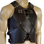 Medieval Leather Breastplate Armour Swordsman Larp Costume Genuine Leather Armor