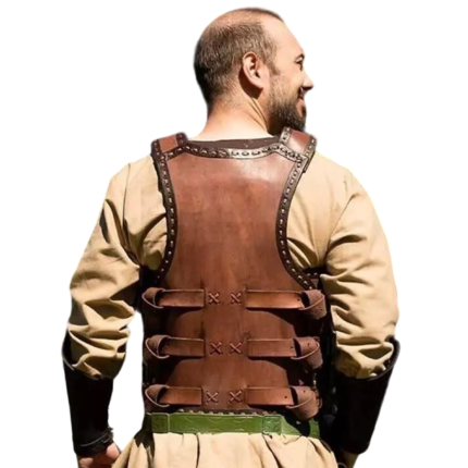 Leather Armor Celtic Leather Armour Larp Cosplay Costume Armor W Arm Guard