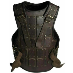 Medieval Brown heavy leather Mercenarie , Viking SCA renaissance Larp