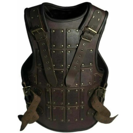 Medieval Brown heavy leather Mercenarie , Viking SCA renaissance Larp