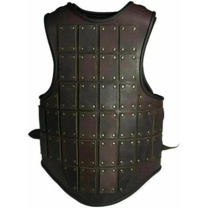 Medieval Brown heavy leather Mercenarie , Viking SCA renaissance Larp