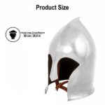 Elven Warrior Helmet with Leather Liner for LARP and Cosplay