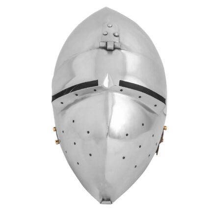 Medieval Klappvisor Bascinet Helmet with Padded Liner
